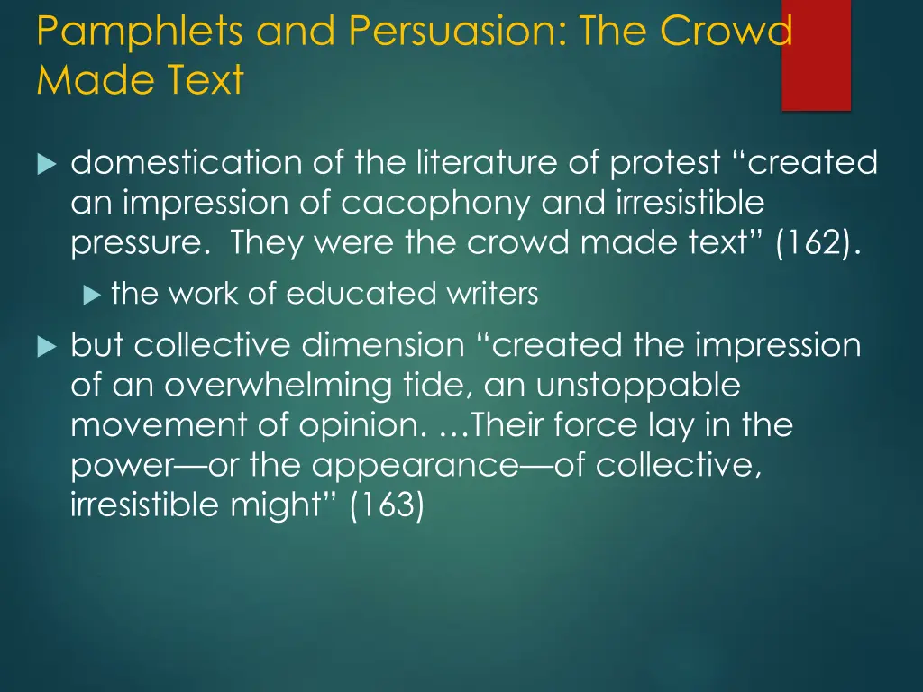 pamphlets and persuasion the crowd made text 1