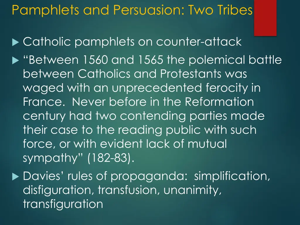 pamphlets and persuasion two tribes 2