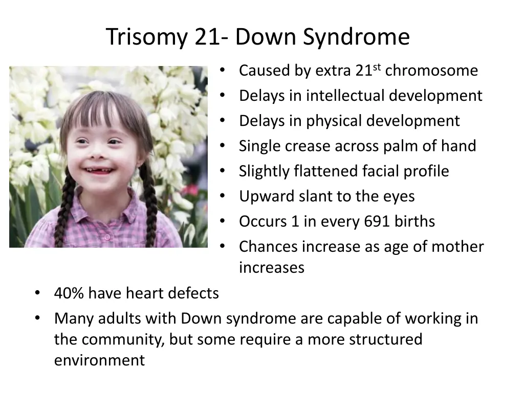 trisomy 21 down syndrome caused by extra