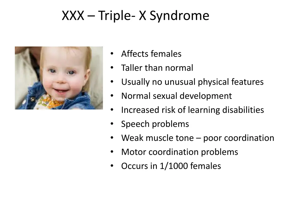 xxx triple x syndrome