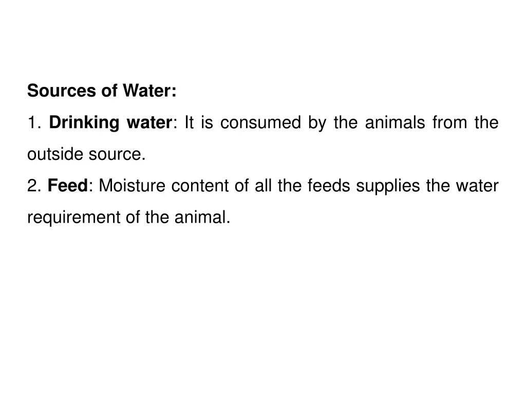 sources of water