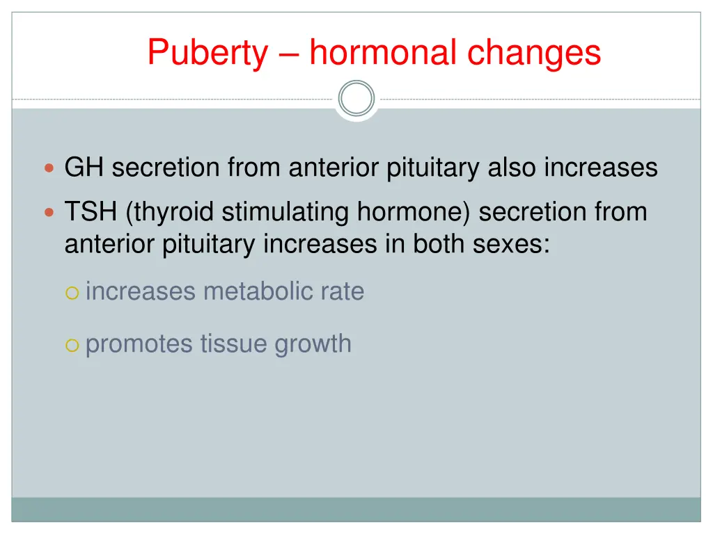 puberty hormonal changes 2