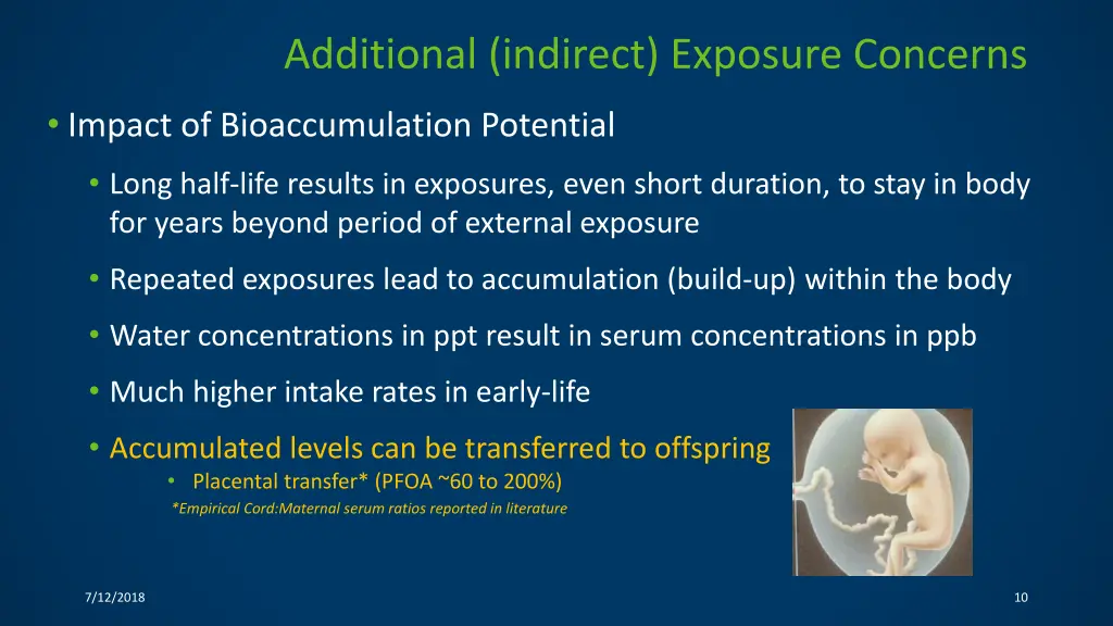 additional indirect exposure concerns