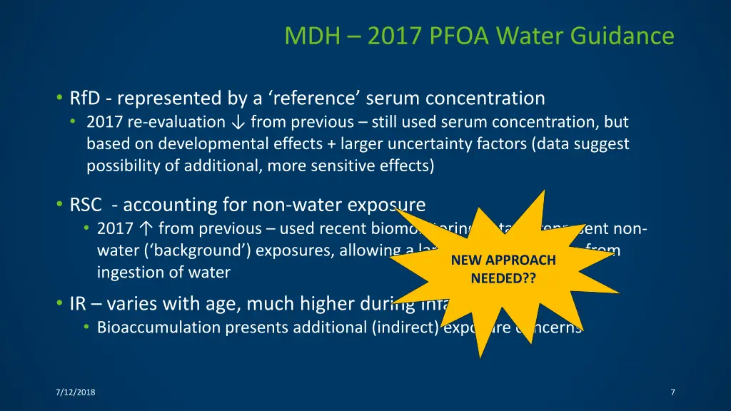 mdh 2017 pfoa water guidance