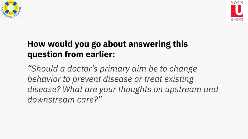 how would you go about answering this question