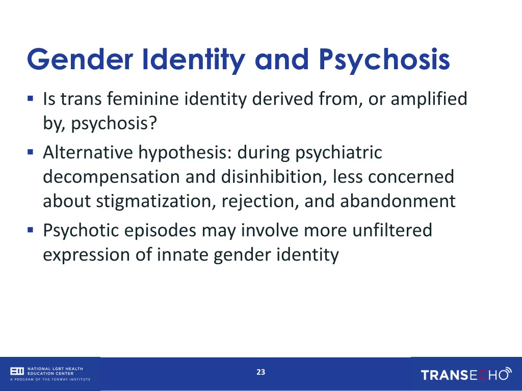 gender identity and psychosis 1