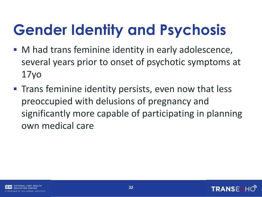 gender identity and psychosis