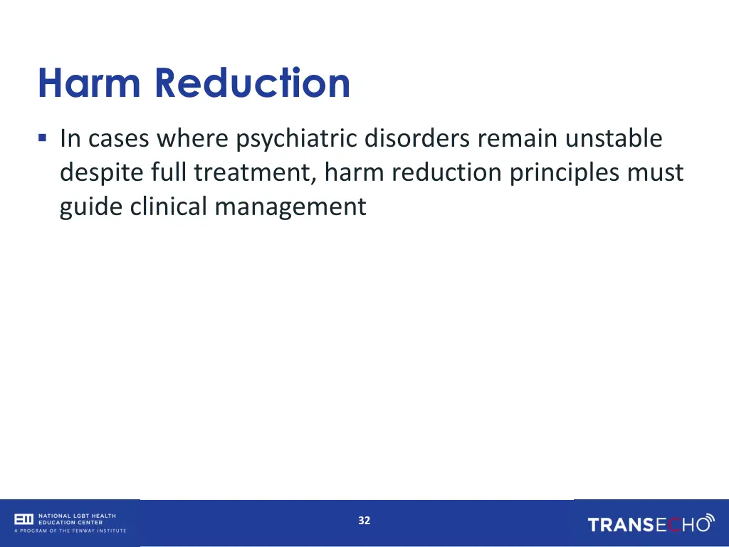 harm reduction