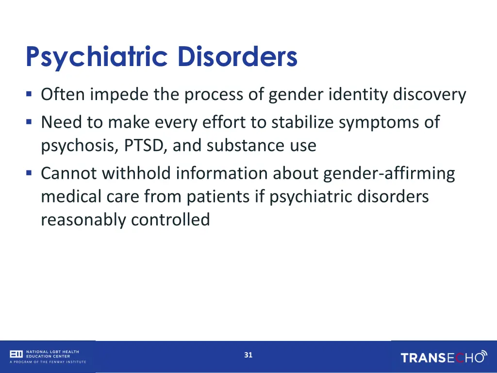 psychiatric disorders