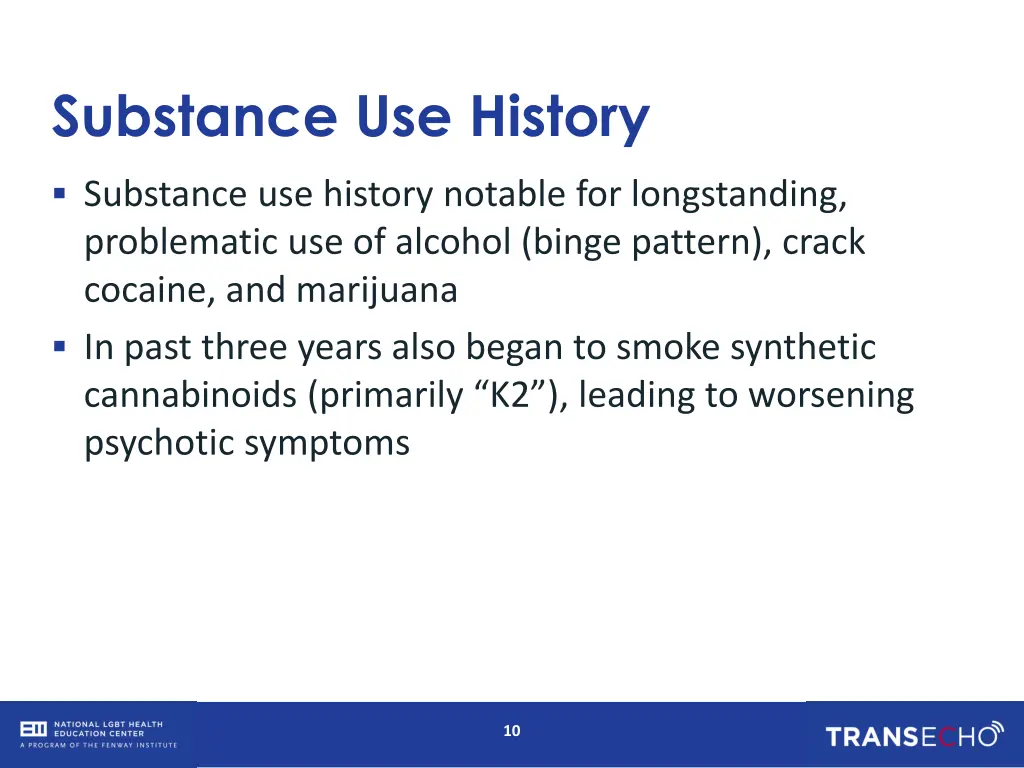 substance use history