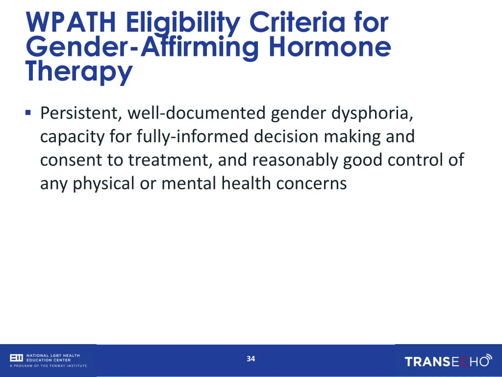 wpath eligibility criteria for gender affirming