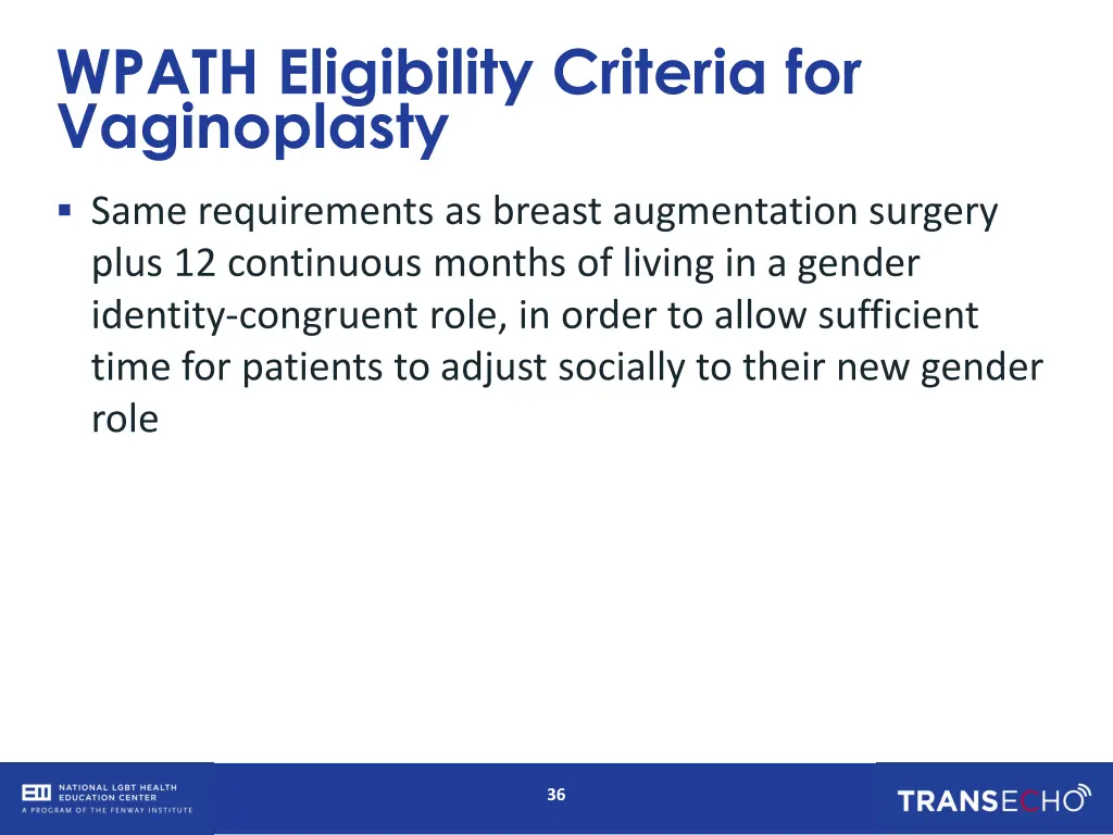 wpath eligibility criteria for vaginoplasty