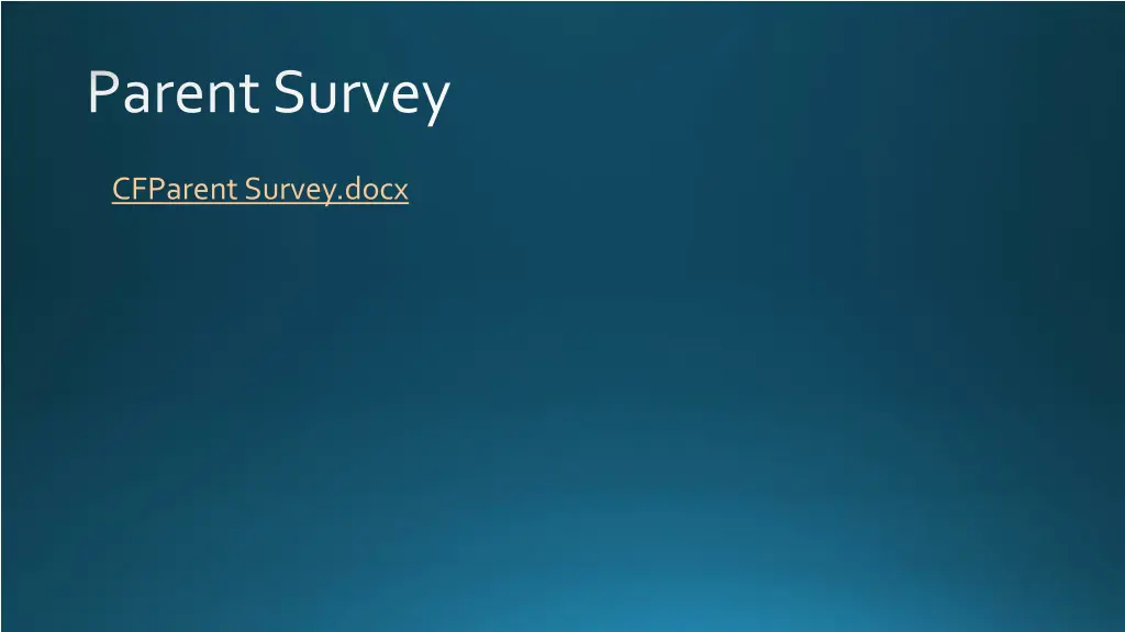 parent survey