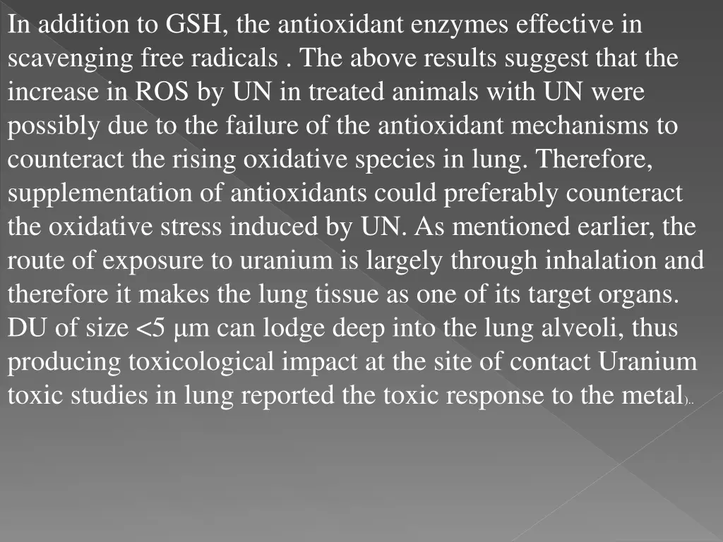 in addition to gsh the antioxidant enzymes