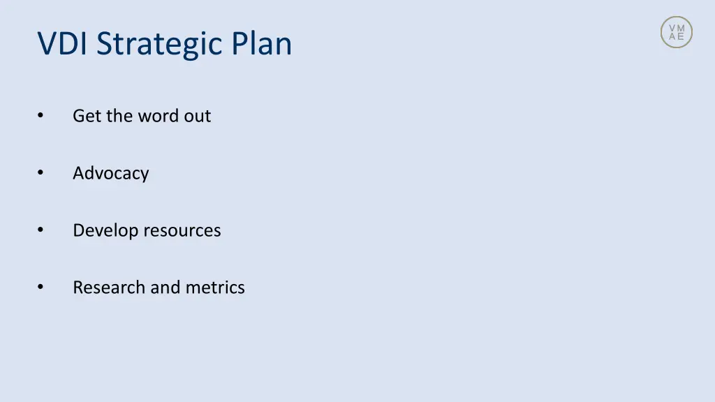 vdi strategic plan
