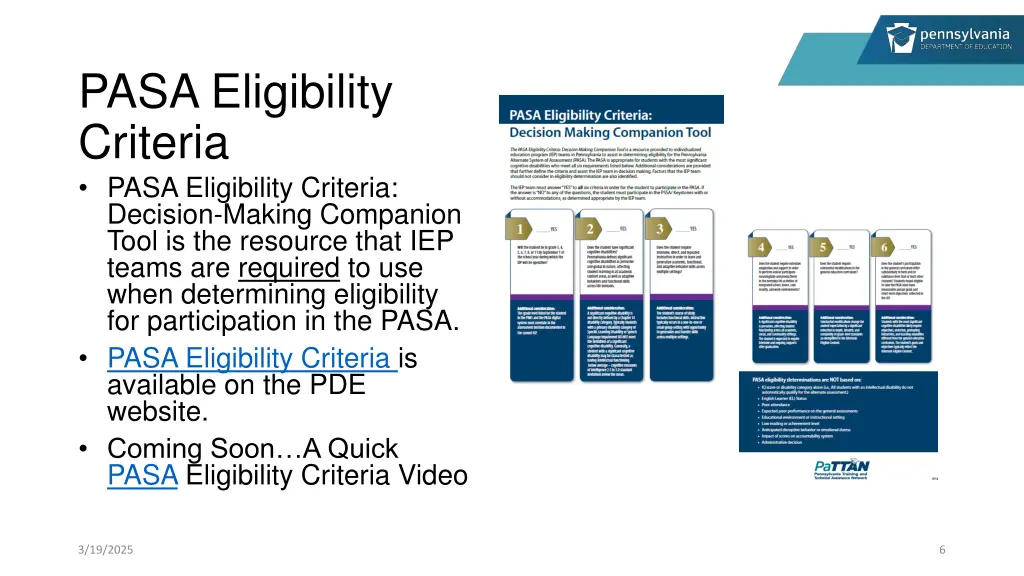 pasa eligibility criteria pasa eligibility