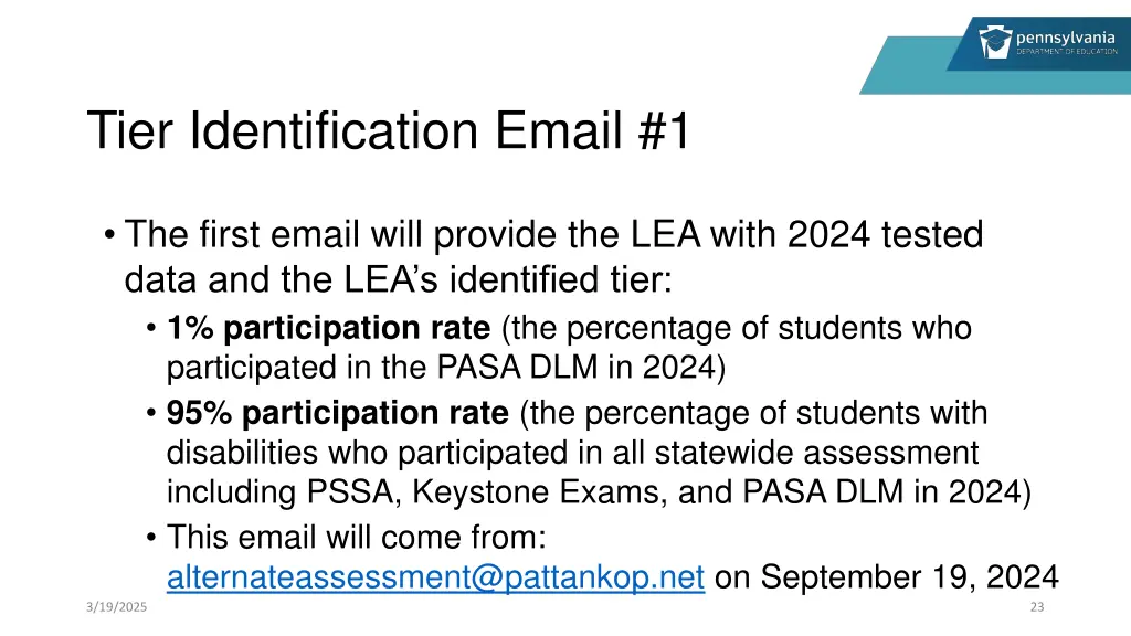 tier identification email 1