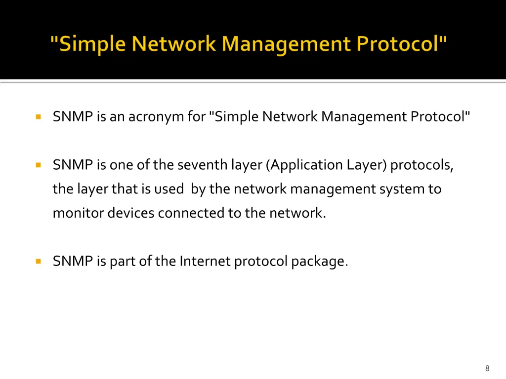 snmp is an acronym for simple network management