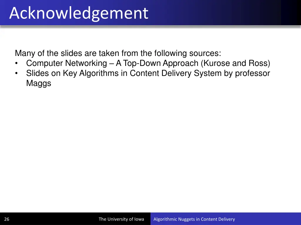 acknowledgement