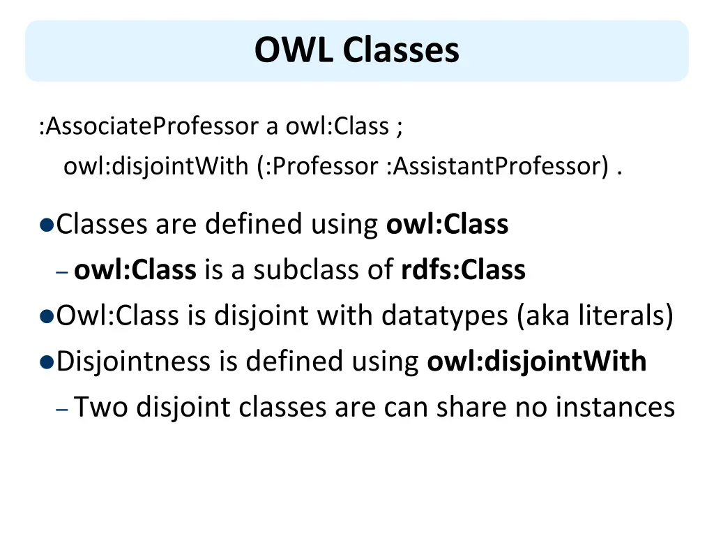 owl classes