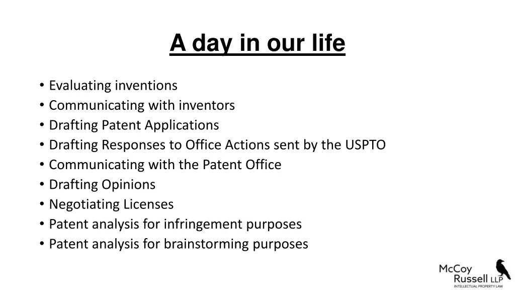 a day in our life