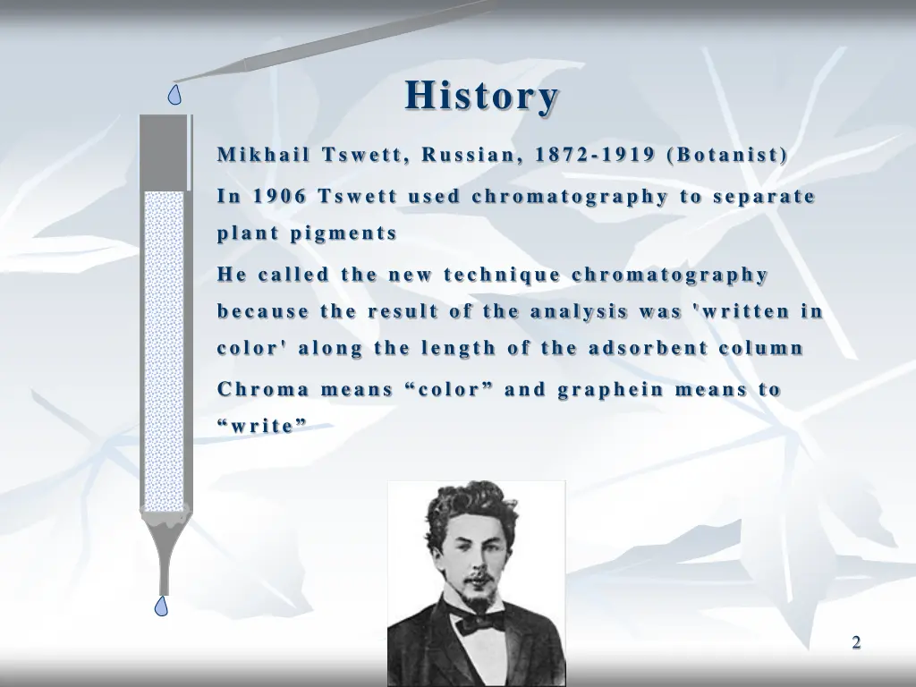 history