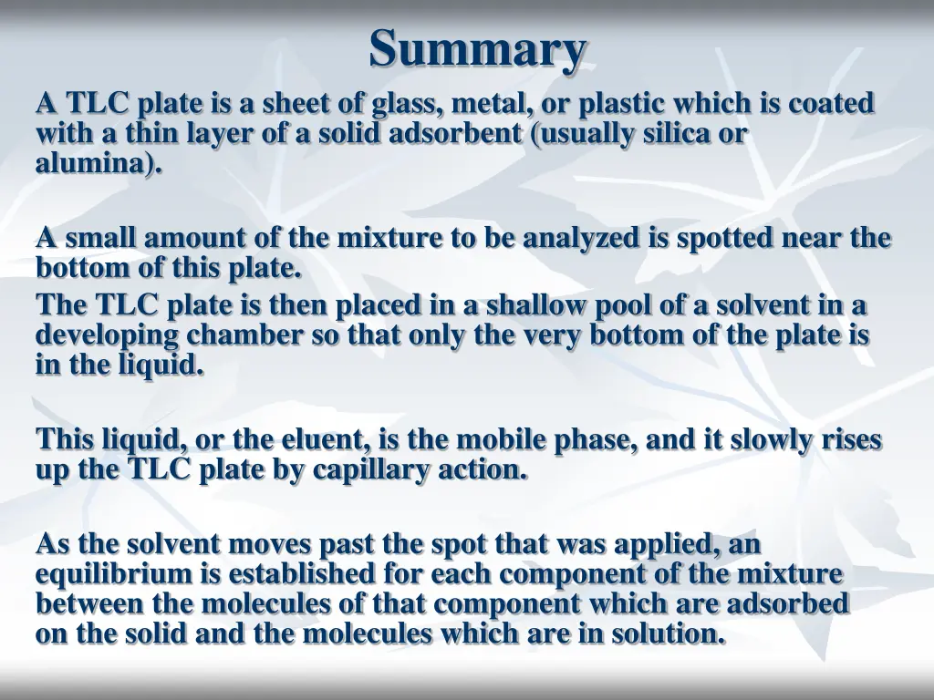summary