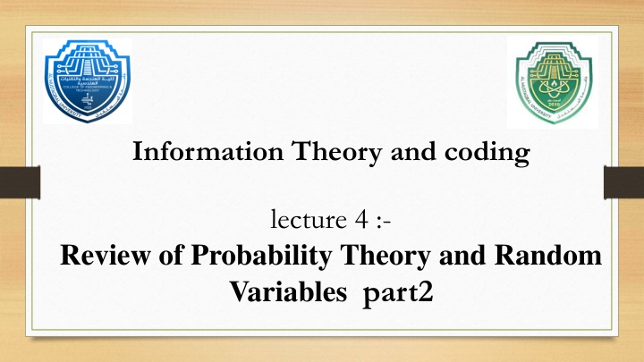 information theory and coding