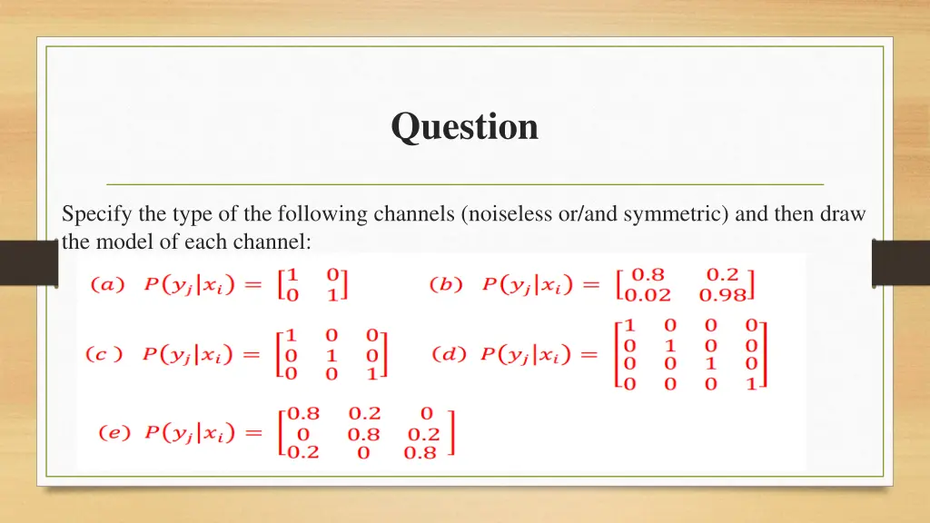 question