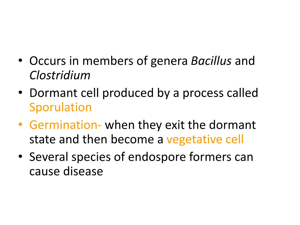 occurs in members of genera bacillus