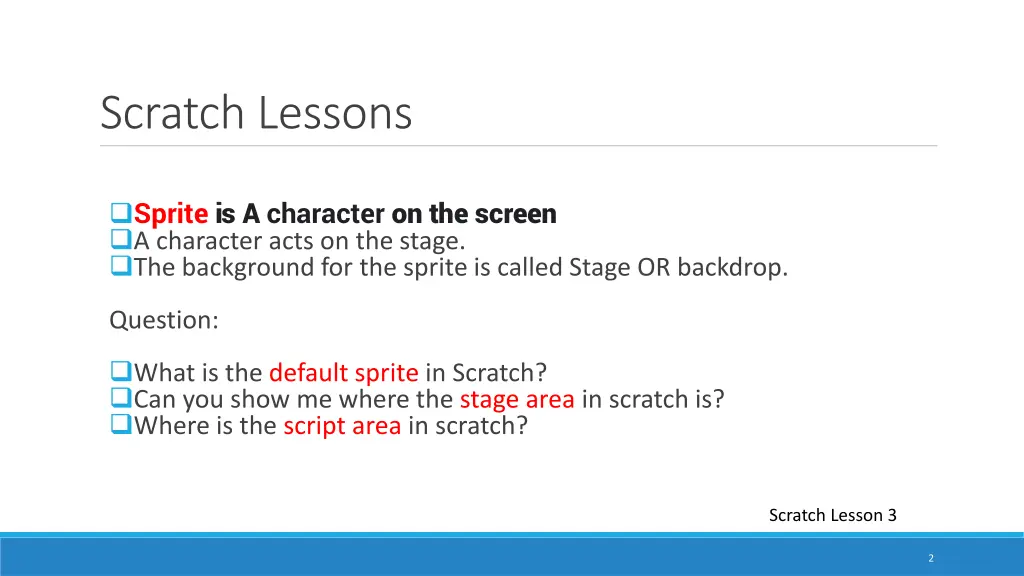 scratch lessons