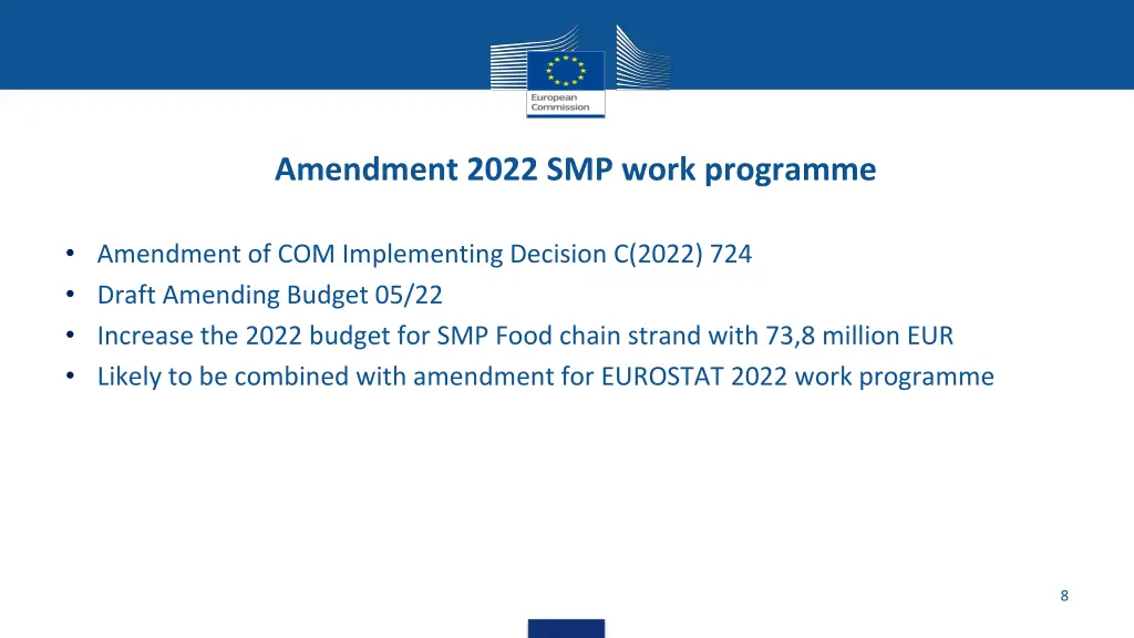 amendment 2022 smp work programme