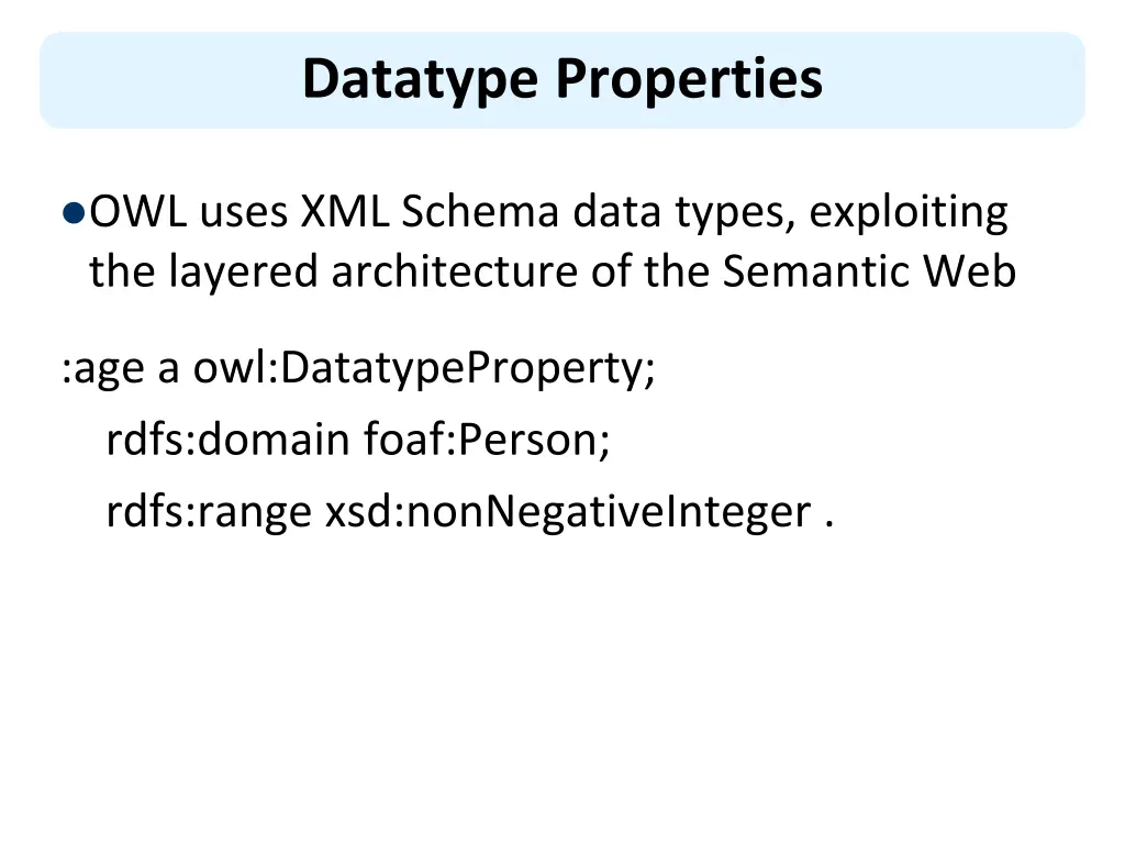 datatype properties