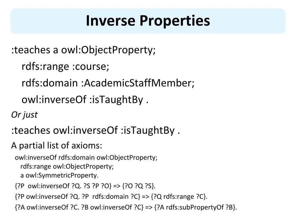 inverse properties