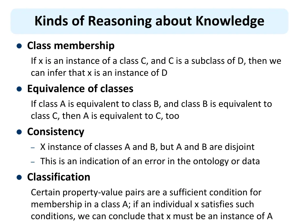 kinds of reasoning about knowledge