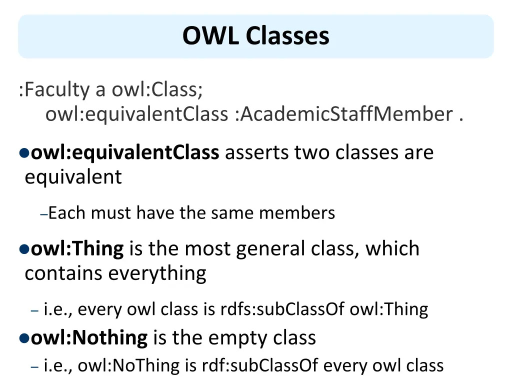 owl classes 1