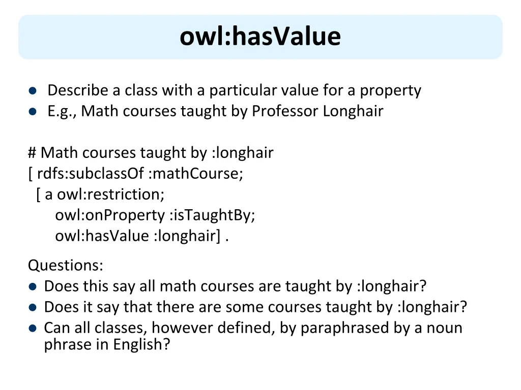 owl hasvalue
