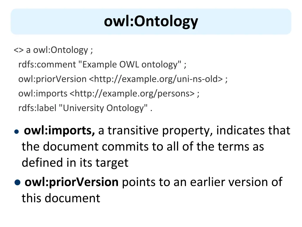 owl ontology