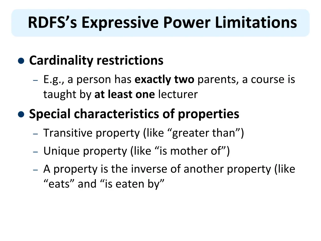 rdfs s expressive power limitations 2
