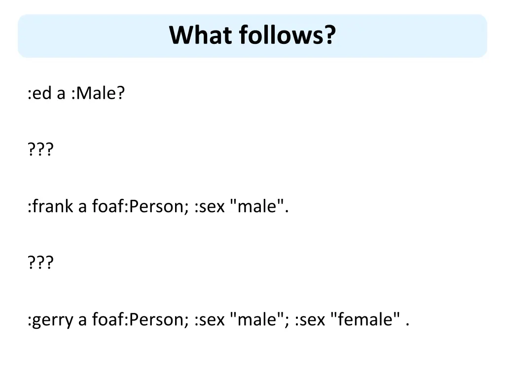 what follows 2