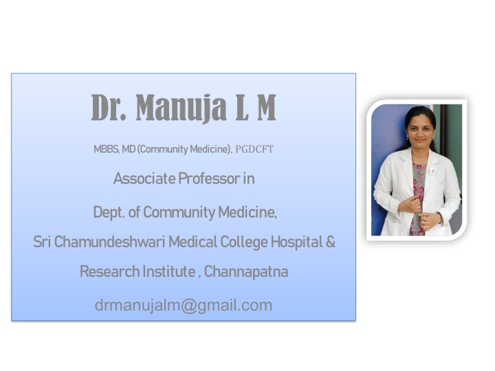 dr manuja l m