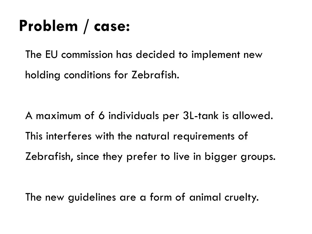 problem case