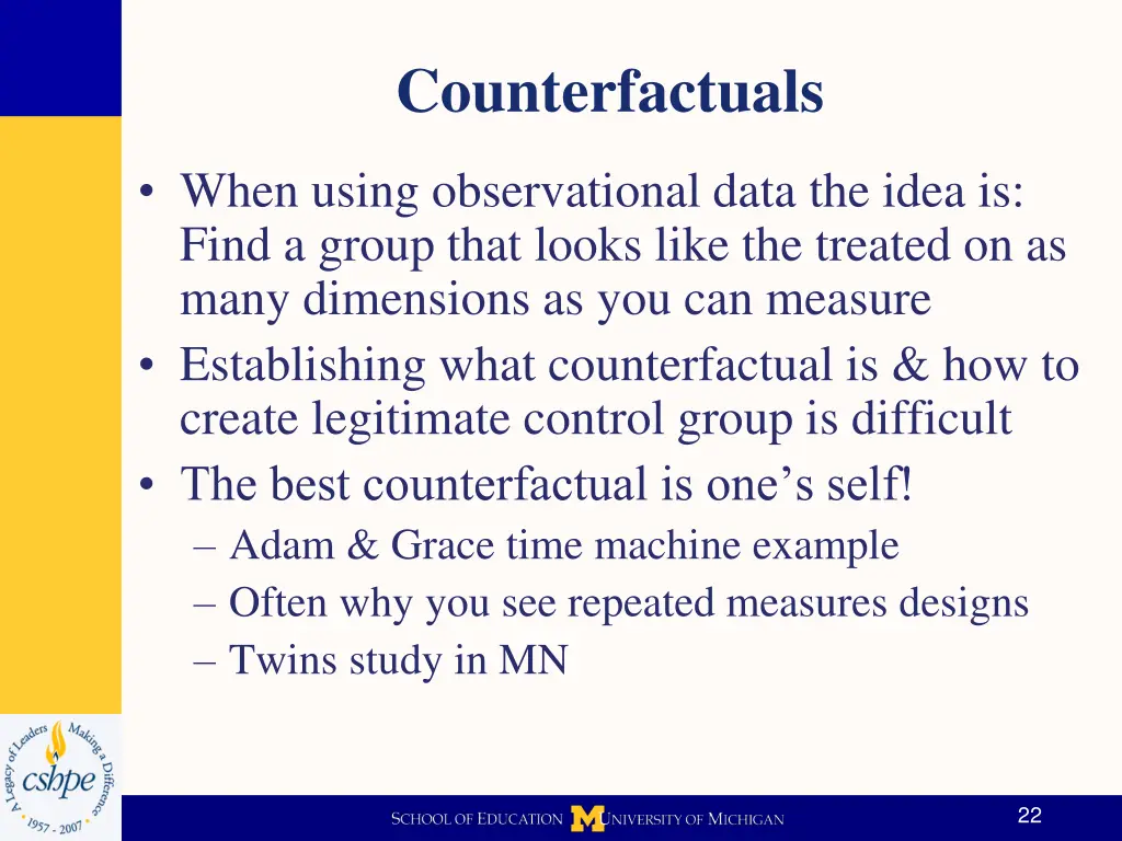 counterfactuals