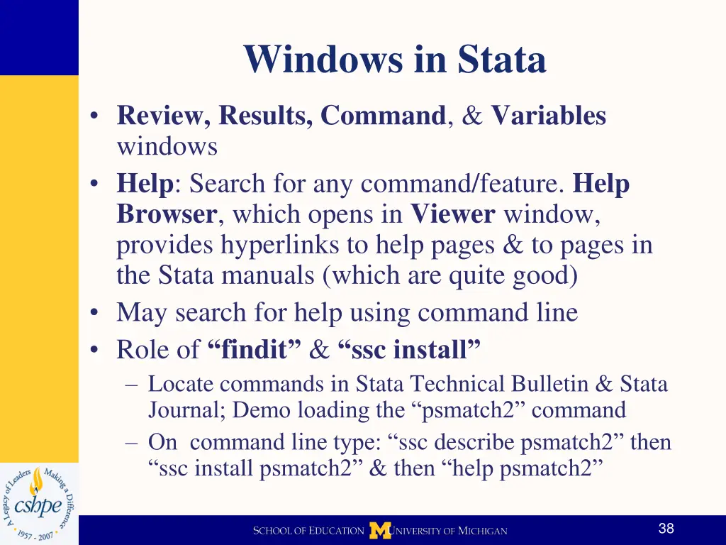 windows in stata