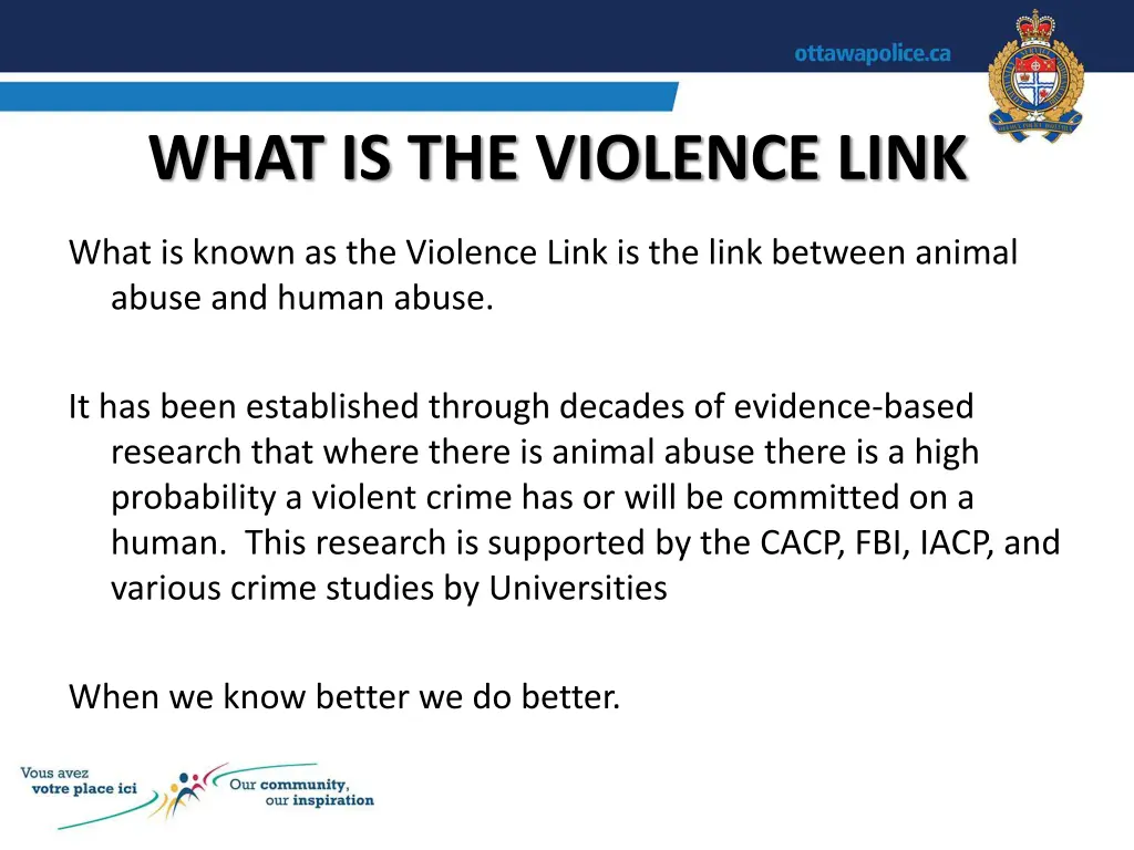 what is the violence link