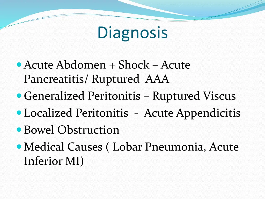 diagnosis