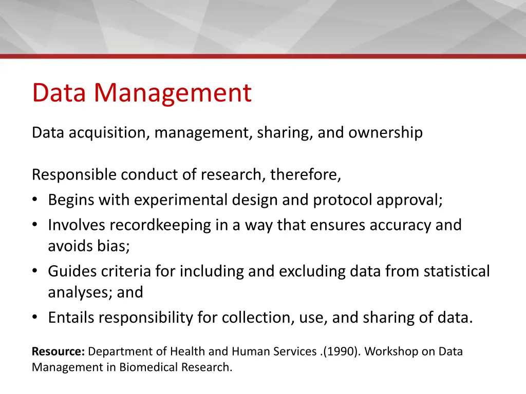 data management