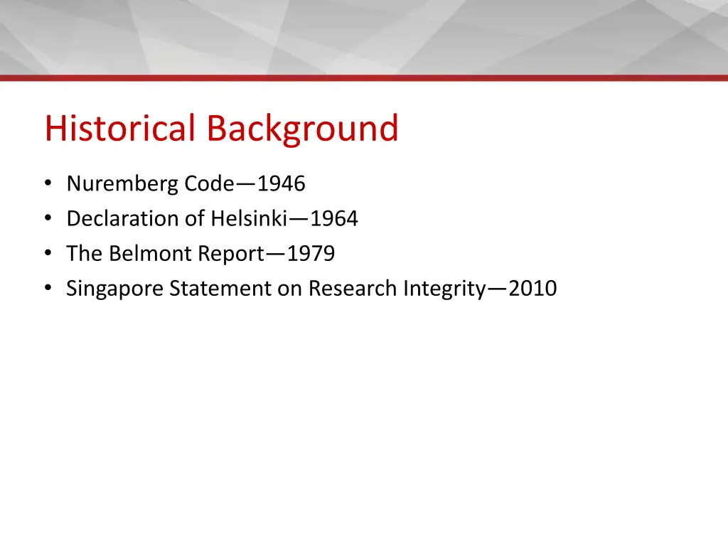 historical background