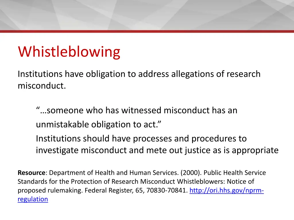 whistleblowing