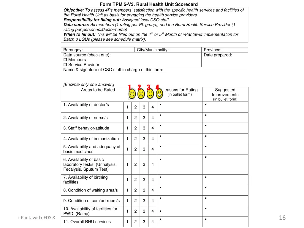 form tpm 5 v3 rural health unit scorecard